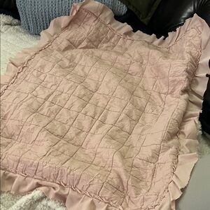 Elegant Pink Ruffled pillow case 20x26